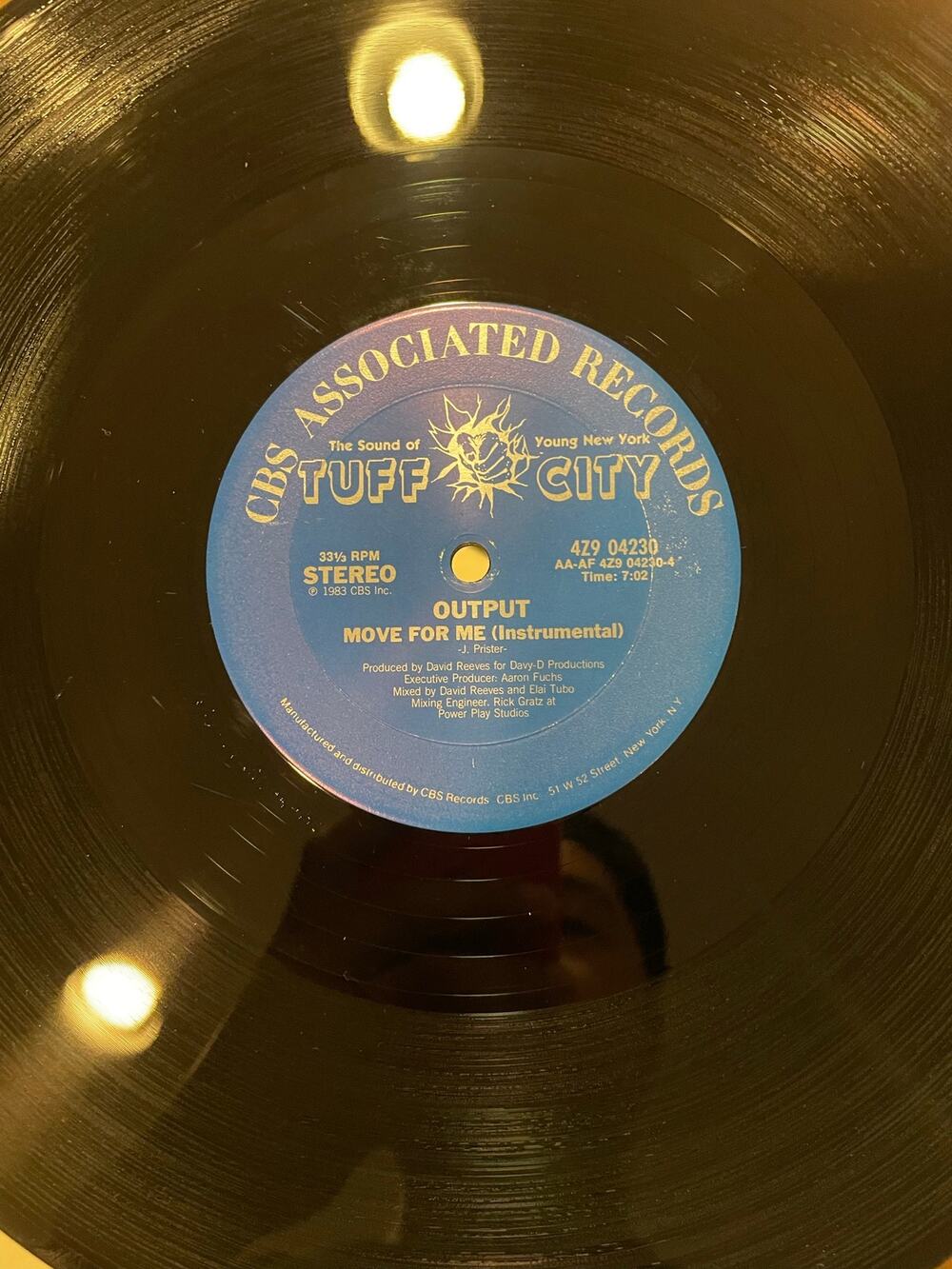Output - Move For Me 12" vintage vinyl electro funk boogie